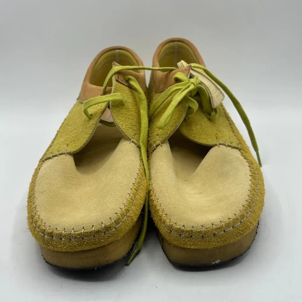 CLARKS x LEVIS Weaver Suede Shoes Sand Yellow Sz 10.5